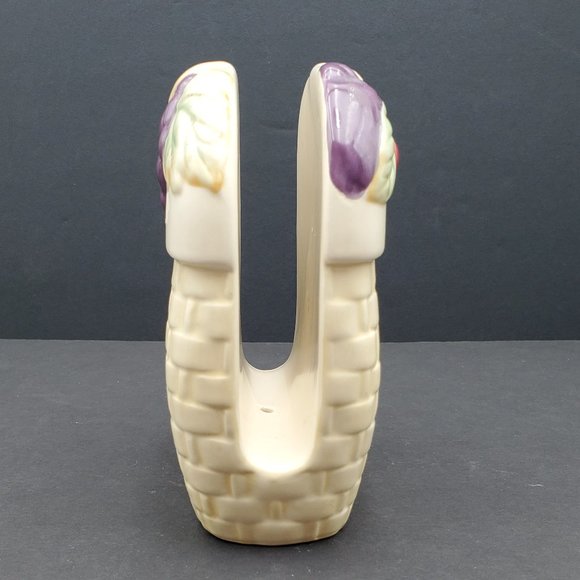 Pfaltzgraff Jamberry Napkin Holder Pat Farrell Basketweave Grapes Cherries - Picture 4 of 6